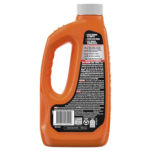 Drano Bathroom Max Gel Drain Cleaner, Eliminates Hair Clogs, Bathroom Drain Cleaner for Sinks, Tubs, and More, Safe On All Pipes, 770mL