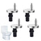 4 Pack Replacement Toilet Seat Hinge Fitting, Screw Anchoring Screw Pin for Toilet Seat Hinges Top Close Soft Release Quick Fitting