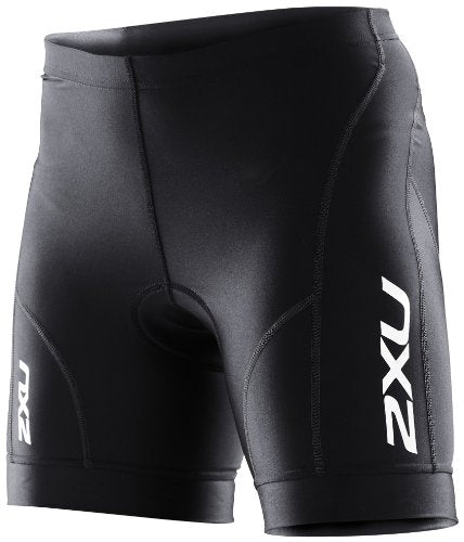 2XU Women's Endurance Cycle Shorts, Black/Black, X-Large