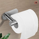 AUTOWT Toilet Paper Holder Self Adhesive, Kitchen Washroom Adhesive Toilet Tissue Roll Rack No Drilling for Bathroom Stick on Wall Stainless Steel (Silver)