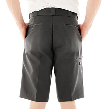 Dickies Mens 13 Inch Relaxed Fit Multi-Pocket Short, Charcoal Gray, 36