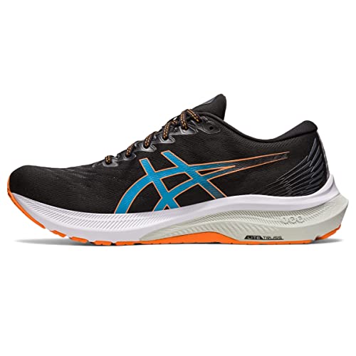 ASICS Men's GT-2000 11 Running Shoes, Black/Sun Peach, 10.5 X-Wide
