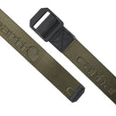 Carhartt Youth Standard Casual Rugged Belts, Available in Multiple Styles, Colors & Sizes, Nylon Webbing Ladder Lock (Army Green), X-Large