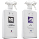 Autoglym Instant Tyre Dressing 500ml & Fast Glass 500ml