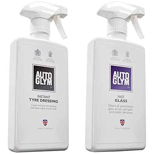 Autoglym Instant Tyre Dressing 500ml & Fast Glass 500ml