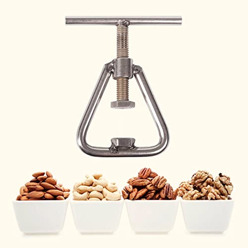 Nutcrackers for Nuts, Stainless Steel Pecan Cracker Nutcracker Tool, Heavy Duty Nutcracker for All Nuts, Black Walnut, Macadamia Nuts, Hazelnut, Brazil Nuts, Almonds, Pecan, Walnuts