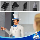 MR.SIGA Grout Cleaner Brush Set, Detail Cleaning Brush Set for Tiles, Sinks, Drains, Grout Brush for Edge, Crevice Cleaning