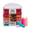Conair Foam Self Grip Hair Rollers, Hair Curlers with Self Grip, Foam Rollers in Neon Colors, Assorted Sizes, 48 Pack