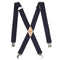 Dickies Men's 1 1/2 Inch Solid Straight Clip Suspender, Navy, Extended Size