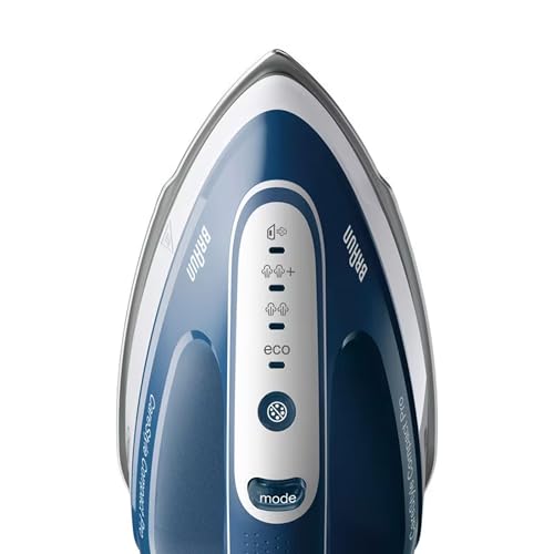 Braun CareStyle Compact Pro IS2565BL, Steam Iron with FreeGlide 3D Technology, iCareMode, Eco and Turbo Modes, Vertical Steaming, Anti-Drip, 1.5L Water Tank, 2400W, Blue