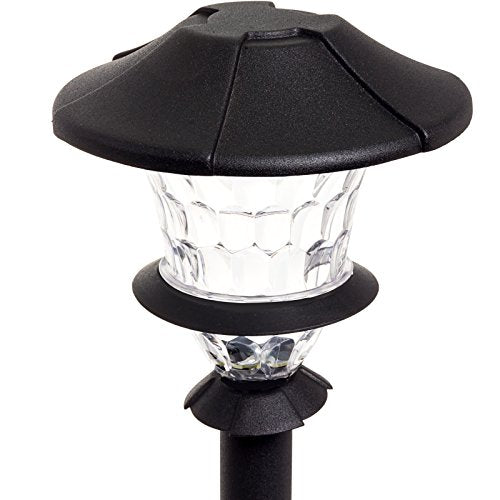 (12 Pack) SHE'LL BE LIGHT Black Aluminum Outdoor Garden Low Voltage 23 Lumen Path Lights with Warm White LED