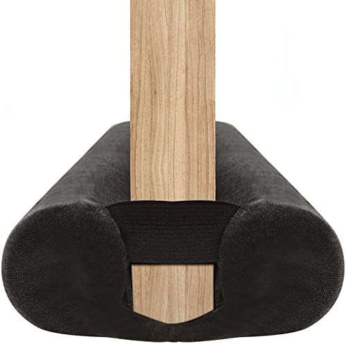 BKSAI Door Draft Stopper Door Seal Strip for Door Without Adhesive Bottom Seal Sound Blocker Wind Stopper Block Noise for Front Door Shower Bathroom,Machine Washable Black (29-35inch)