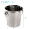 ZENFUN 2 Pack 3 Quart Ice Bucket with Handles, Ice Bucket with Lid, Galvanized Metal Beverage Tub with Handles, Drink and Wine Chiller for Bar, Party, BBQ, Great for Indoor and Outdoor Use