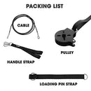 Yes4All Weight Plate Loading Pin 1 inch and 2 inch, Fitness LAT Cable Pulley System Gym, Heavy Duty Gym Equipment for Home with Tricep Rope Cable Attachment