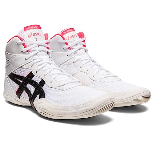 ASICS Men's Matflex 7 Wrestling Shoes, White/Diva Pink, 12 US
