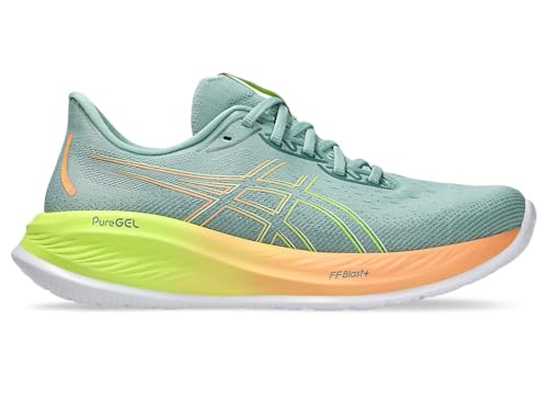 ASICS Gel Cumulus 26 Running Trainers Mens Road Shoes, Green, 9 US