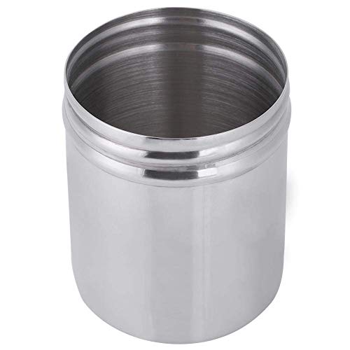 304 Stainless Steel Sealed Food Storage Jar Portable Tea Coffee Beans Container Easy for Travel Outdoor and Camping(S)