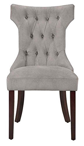 Dorel Living Clairborne Tufted Upholestered Dining Chair Taupe Set of 2