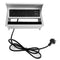 ZESHAN Pull up pop up Power Desk Power Board with Two Angle Opening,3 Power Plugs,1 USB C Charger Port,1.5M Power Extension Cord Silver for Home Office Conference Room