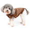 Zunea Dog Winter Coat for Small Dogs Shearing Fleece Dog Jacket Coat Warm Puppy Clothes Soft Fleece Lined Pet Vest Apparel with D-Ring Windproof Cold Weather Clothing for Chihuahua Yorkie Brown S