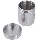 304 Stainless Steel Sealed Food Storage Jar Portable Tea Coffee Beans Container Easy for Travel Outdoor and Camping(S)