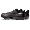 ASICS Unisex Hypersprint 8 Track & Field Shoes, Black/Gunmetal, 9 Wide Women/7.5 Men