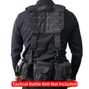 MELOTOUGH Tactical Outdoor H-Harness Duty Belt Suspenders Black (Battle Belt not Included)