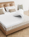 Zenzy 2" Twin Memory Foam Mattress Topper, [Removable] [Washable] Cover and [Adjustable] Straps, CertiPUR-US Certified Twin Mattress Topper, Soft and Breathable for Pain Relief- White