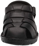 Rockport Men's Darwyn Fishermen Fisherman Sandal, Black Lea Ii, 14 Wide