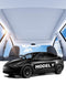 Zanch 2024 Upgrade Tesla Model Y Accessories 2024 Tesla Model Y Sunshade Roof [No-Sag, Magnetic No Gaps] [Model Y Must Have] Heat Insulation Foldable Roof Sun Shade for Model Y 2020-2024 - Grey