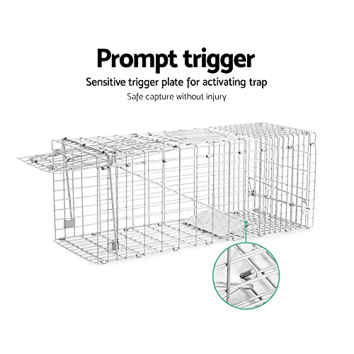 Animal Trap Cage Folding Humane Live Catch Possum Fox Rat Cat Rabbit Bird