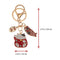 TOYANDONA 2pcs Japanese Lucky Cat Keychain Cute Maneki Neko Key Ring Chinese Fortune Pendants Keychain Bag Purse Charm Ornament for Wealth Gifts Blue Red