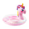 Zainpe Unicorn Inflatable Pool Float with Glitters Gradient Pink Inflation Swimming Ring Summer Outdoor Water Lounge Inflatable Raft Tube Fun Beach Floaties Vinyl Swim Floaty Pool Toy for Kids Toddler