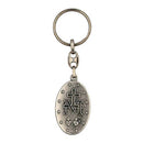 1.5" Large Miraculous Medal Keychain | Driver Accessories | Durable and Detailed Metal | Christian Automotive|