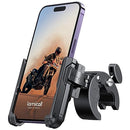 Lamicall Motorcycle Phone Mount Holder - [Camera Friendly] [1s Lock] 2023 Bike Phone Holder Handlebar Clamp, Bicycle Scooter Phone Clip, for iPhone 15 14 Pro Max, 13 12 Mini, 2.4~3.54" Wide Phones