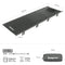 KingCamp Ultra-light Folding Camping Bed for Home Festivals Outdoors Weight Capacity 120kg (Grey)