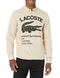 Lacoste Men's Regular Fit Cotton Flannel Shirt, Cavaliere Chine/Noir, X-Large
