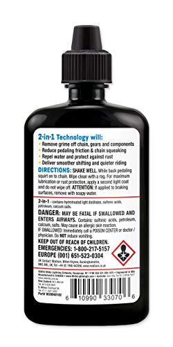 White Lightning Unisex Adult 2-in-1 Lube & Degreaser-4oz (120ml) Lubes, Liquid