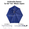 G4Free UPF 50+ Adjustable Beach Umbrella XL with Universal Clamp for Chair, Stroller, Wheelchair, Golf Cart, Bleacher, Patio