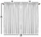 Ambesonne Primitive Curtains, Black and White Tribal Motifs Pattern Native Artistic Geometric Borders Design, Living Room Bedroom Window Drapes 2 Panel Set, 108 W X 96 L inches, Black White