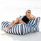 Floating Bean Bag for Swimming Pool -Reusable Bean Bag for Swimming- Original Adult Size Water Pool Floating Bean Bags Pouf Cover No Filler Garden Beach Camp Beanbag Sofa Bed Puff Salon (Color : Gray