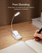 EDISHINE Book Reading Light, USB Rechargeable Book Light for Reading in Bed, 3 Color Modes & Stepless Dimmable, Eye Care Clip-on LED Reading Lamp for Readers, Kids, Bookworms, Travel, (White)