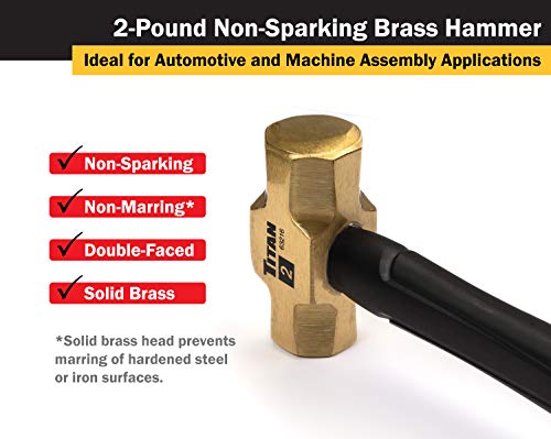 Titan TIT63216 Hammer (2 lb. Brass Non-Sparking)