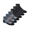 PUMA boys 6 Pack Quarter Crew Socks, Grey/Blue, 7-8.5