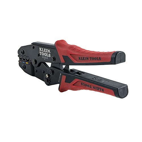 KLEIN TOOLS 3005CR Ratcheting Crimper, 10-22 AWG - Insulated Terminals