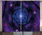Ambesonne Mandala Curtains, Mystical Psychedelic Asian Universe Symbol Flower in Space Sacred Motif Art Print, Living Room Bedroom Window Drapes 2 Panel Set, 108 W X 96 L Inches, Purple Blue