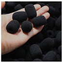 20 Pcs Foam Mic Cover, Black Mini Microphone Headset Windscreen Sponge Foam Mic Cover(30x22x8 mm)