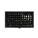 JackCubeDesign Jewellery Ring Display Organiser Storage Box Case Tray Holder with 72 Slot Ring Display(Black, Inside Black Velvet, 37.3 x 21 x 5 cm)- :MK248A