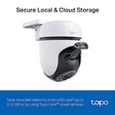 TP-Link Tapo Pan/Tilt Outdoor Security WiFi Camera, Wireless, 2K Live View, 360°, IP65, SD Card Slot, Smart AI Detection, Night Vision (Tapo C510W)