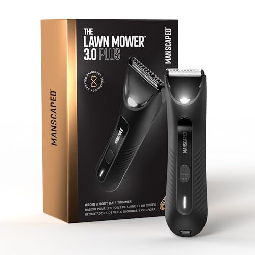 MANSCAPED® The Lawn Mower® 3.0 PLUS Groin & Body Hair Trimmer – Updated SkinSafe® Trimmer Blade, Waterproof Wet/Dry Groomer, USB-C Rechargeable, Men’s Wireless Ball Shaver